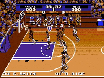 Tecmo Super NBA Basketball (Japan) screen shot game playing